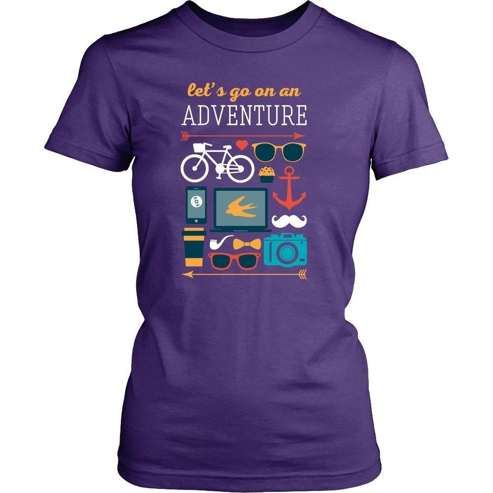 Traveling T Shirt - Let's go on an adventure-T-shirt-Teelime | shirts-hoodies-mugs