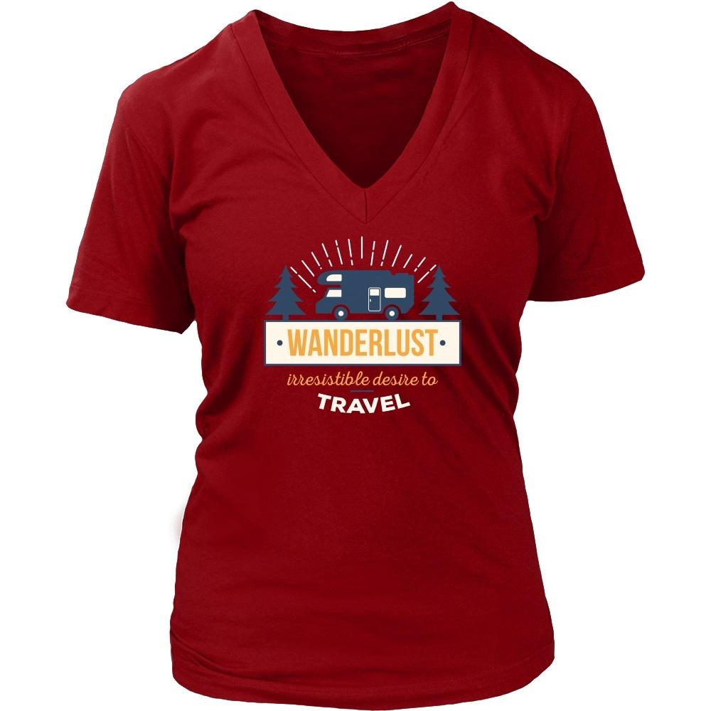 Traveling T Shirt - Wanderlust irresistible desire to travel-T-shirt-Teelime | shirts-hoodies-mugs