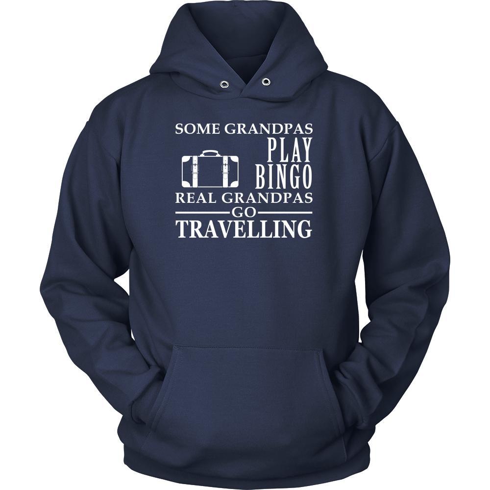 Travelling Shirt Some Grandpas play bingo, real Grandpas go Travelling Family Hobby-T-shirt-Teelime | shirts-hoodies-mugs