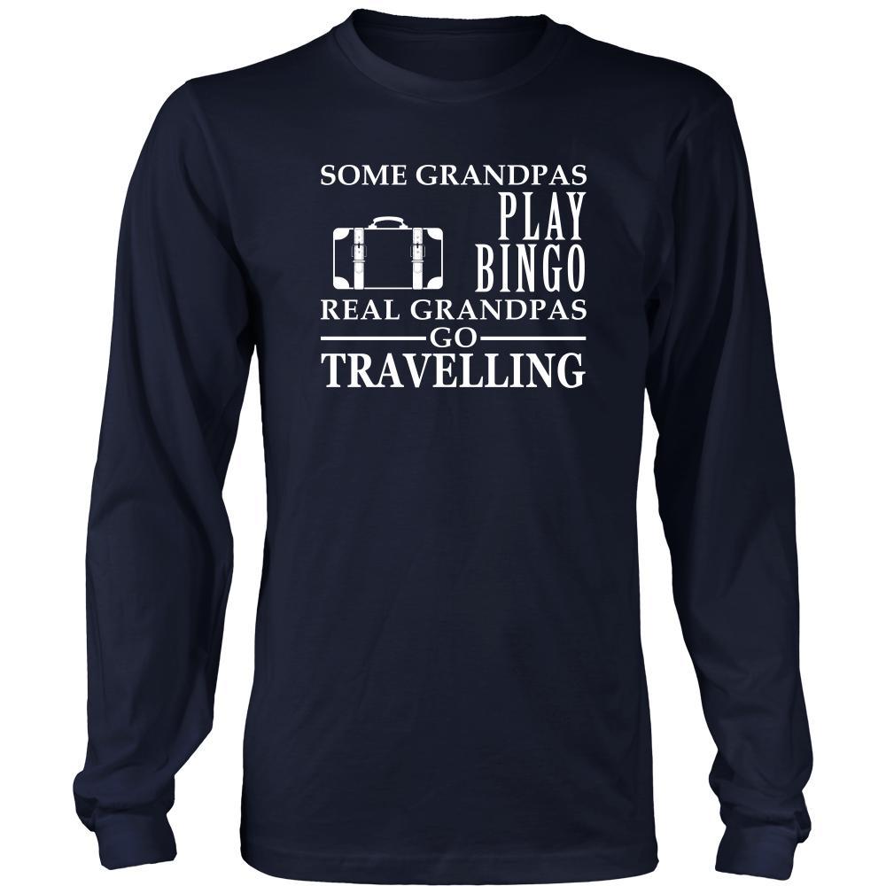 Travelling Shirt Some Grandpas play bingo, real Grandpas go Travelling Family Hobby-T-shirt-Teelime | shirts-hoodies-mugs