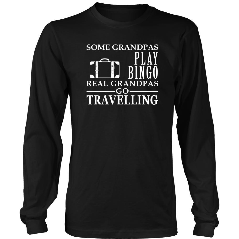 Travelling Shirt Some Grandpas play bingo, real Grandpas go Travelling Family Hobby-T-shirt-Teelime | shirts-hoodies-mugs