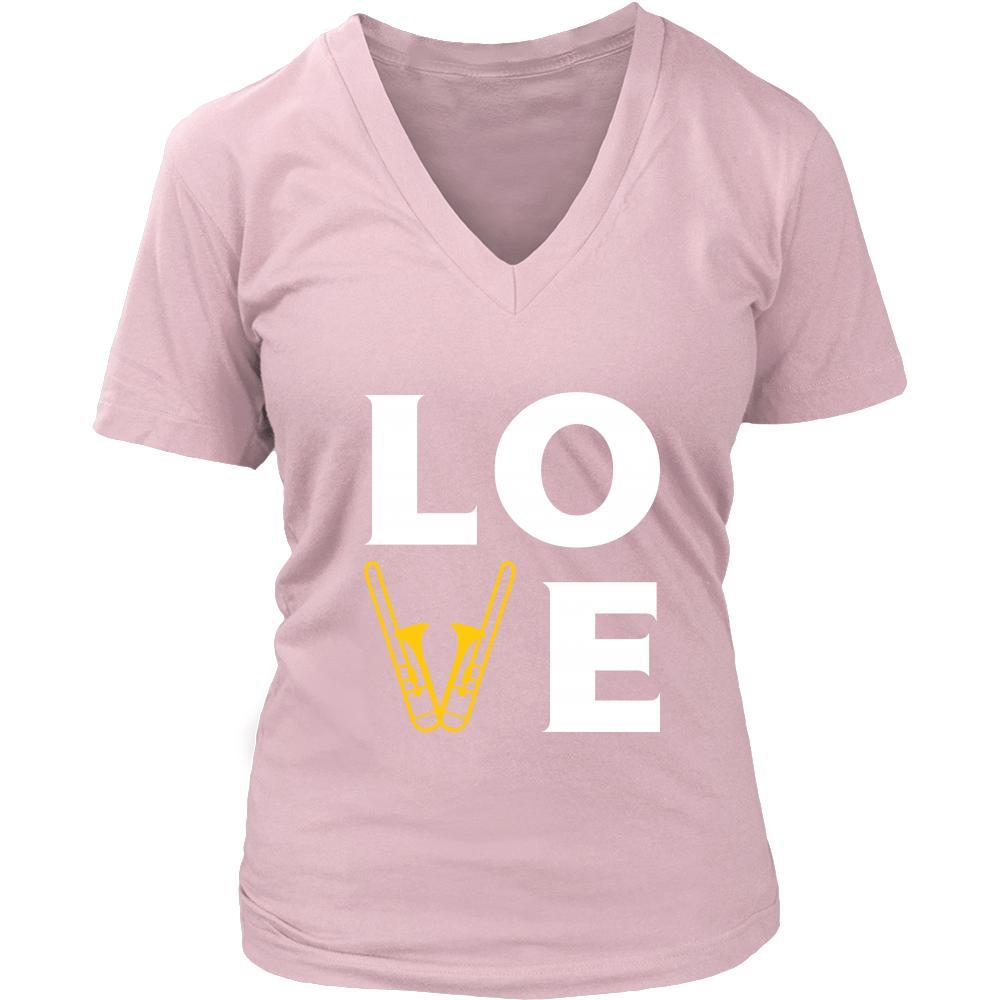 Trombone - LOVE Trombone - Music Instrument Shirt-T-shirt-Teelime | shirts-hoodies-mugs