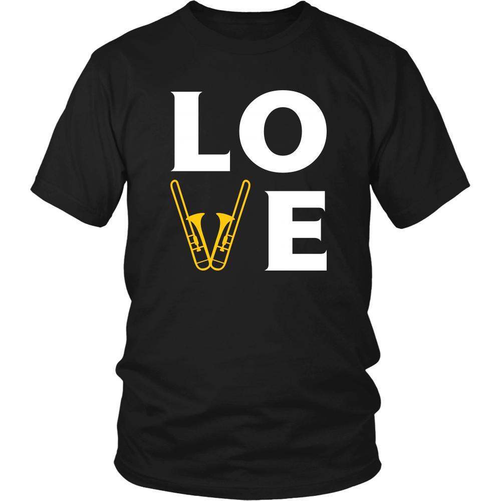 Trombone - LOVE Trombone - Music Instrument Shirt-T-shirt-Teelime | shirts-hoodies-mugs