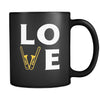Trombone mug - LOVE Trombone - 11oz Black Mug-Drinkware-Teelime | shirts-hoodies-mugs