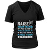 Truck Driver Shirt - Raise your hand if you love Truck Driver, if not raise your standards - Profession Gift-T-shirt-Teelime | shirts-hoodies-mugs