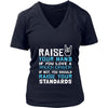 Truck Driver Shirt - Raise your hand if you love Truck Driver, if not raise your standards - Profession Gift-T-shirt-Teelime | shirts-hoodies-mugs