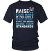 Truck Driver Shirt - Raise your hand if you love Truck Driver, if not raise your standards - Profession Gift-T-shirt-Teelime | shirts-hoodies-mugs