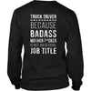 Truck Driver T Shirt - Because Badass Mother F*cker is not an Official Job Title Back Printing-T-shirt-Teelime | shirts-hoodies-mugs