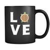 Turtle - LOVE Turtle - 11oz Black Mug-Drinkware-Teelime | shirts-hoodies-mugs