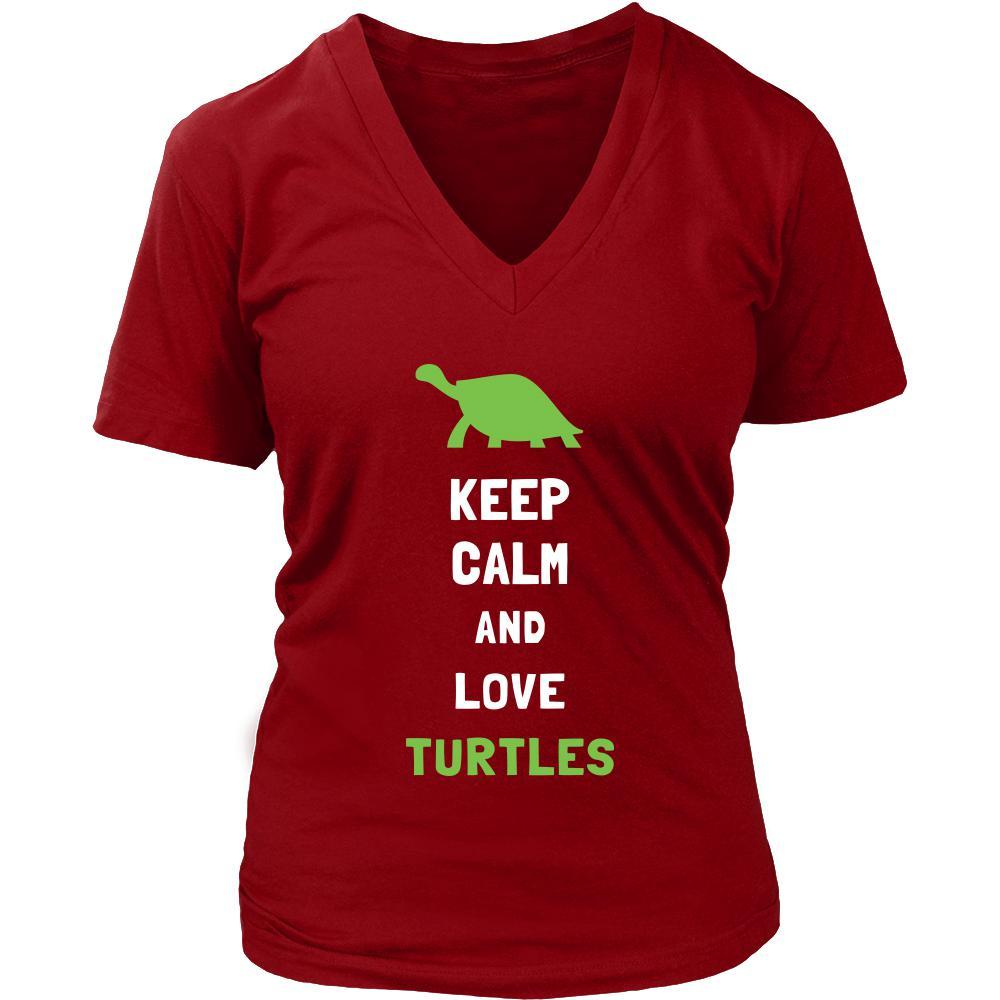 Turtle Shirt - Keep Calm - Animal Lover Gift-T-shirt-Teelime | shirts-hoodies-mugs