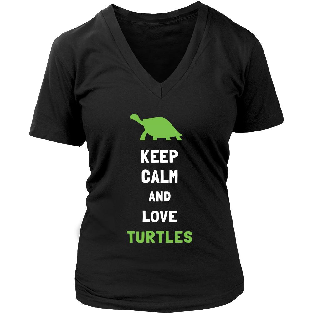 Turtle Shirt - Keep Calm - Animal Lover Gift-T-shirt-Teelime | shirts-hoodies-mugs