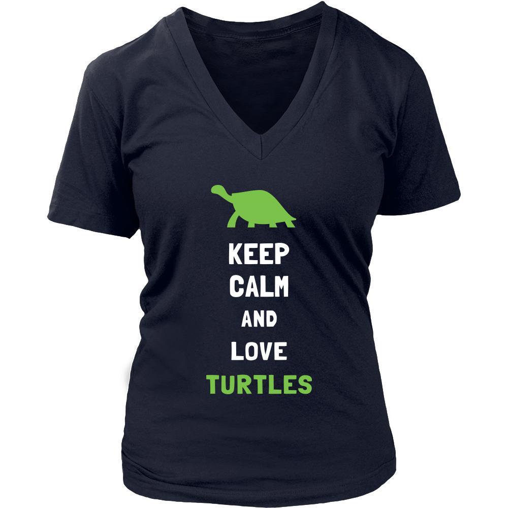Turtle Shirt - Keep Calm - Animal Lover Gift-T-shirt-Teelime | shirts-hoodies-mugs