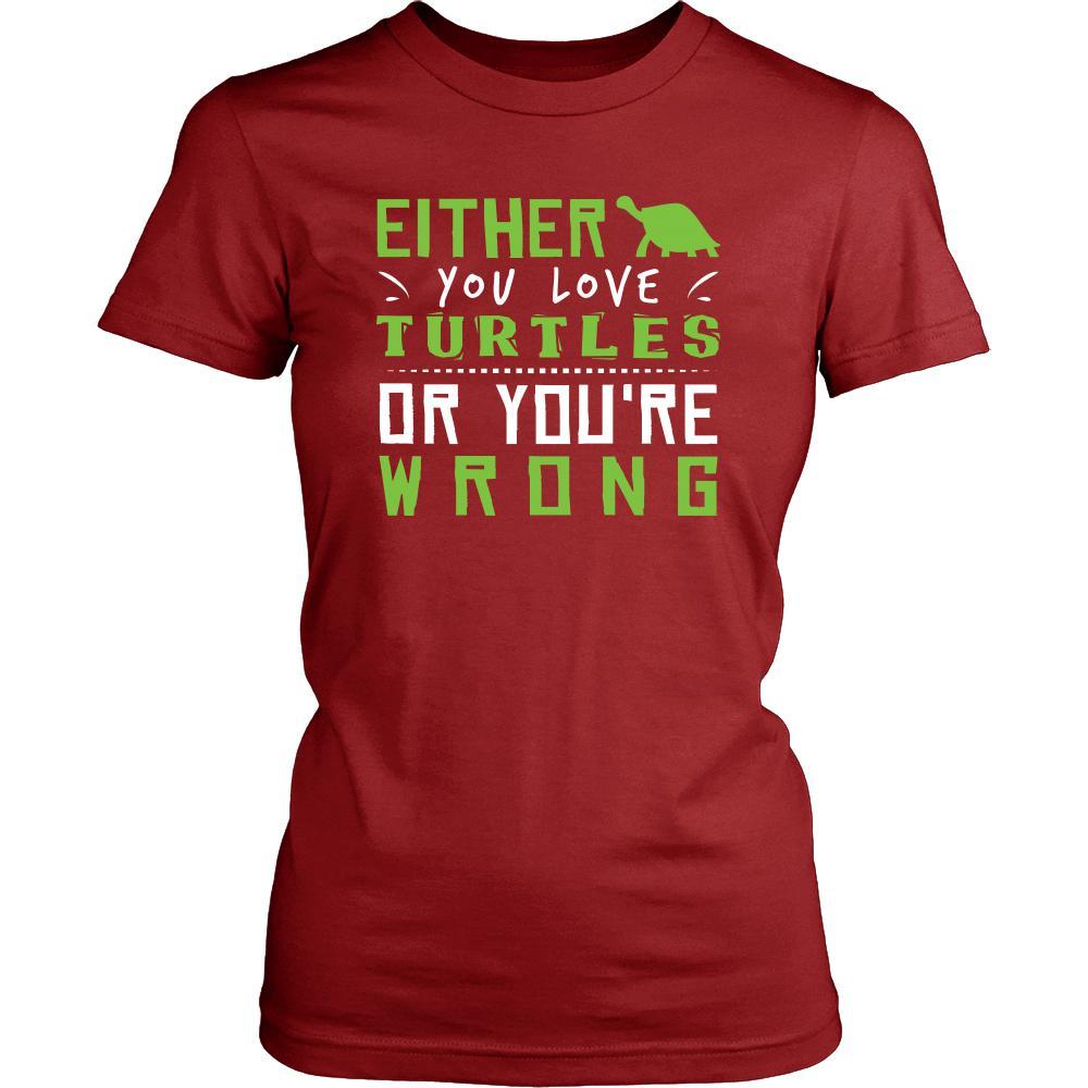 Turtle Shirt - Love or Wrong - Animal Lover Gift-T-shirt-Teelime | shirts-hoodies-mugs