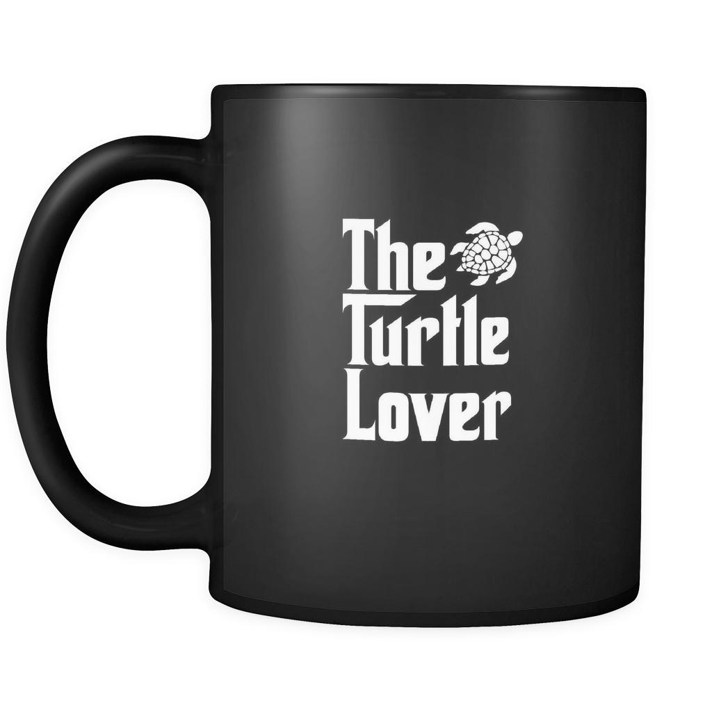 Turtle The Turtle Lover 11oz Black Mug-Drinkware-Teelime | shirts-hoodies-mugs