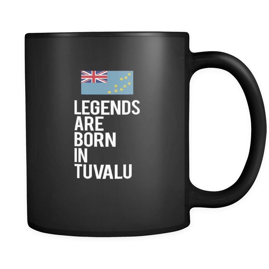 Tuvalu Legends are born in Tuvalu 11oz Black Mug-Drinkware-Teelime | shirts-hoodies-mugs