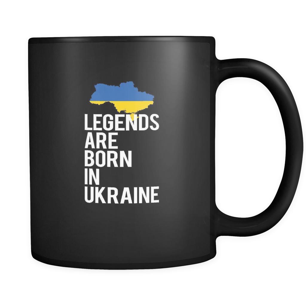 Ukraine Legends are born in Ukraine 11oz Black Mug-Drinkware-Teelime | shirts-hoodies-mugs