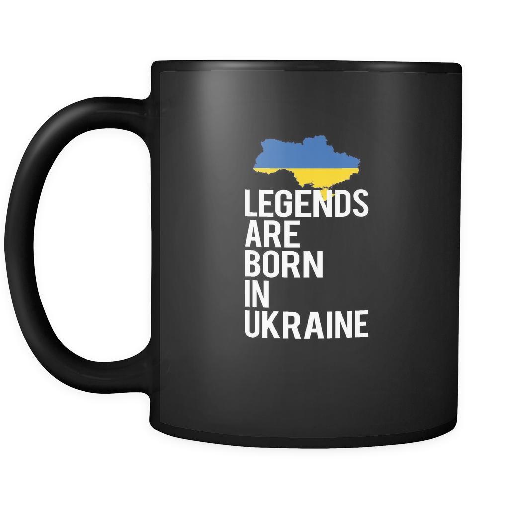 Ukraine Legends are born in Ukraine 11oz Black Mug-Drinkware-Teelime | shirts-hoodies-mugs