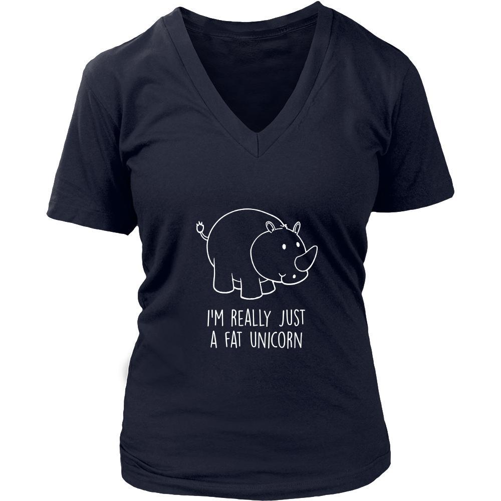 Unicorn Shirt - i'm really just a fat unicorn- Funny Gift-T-shirt-Teelime | shirts-hoodies-mugs