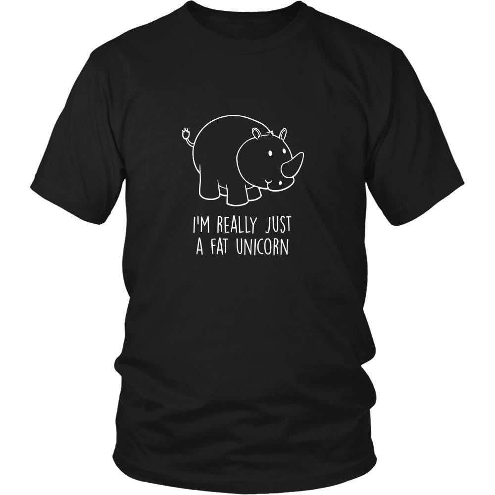 Unicorn Shirt - i'm really just a fat unicorn- Funny Gift-T-shirt-Teelime | shirts-hoodies-mugs