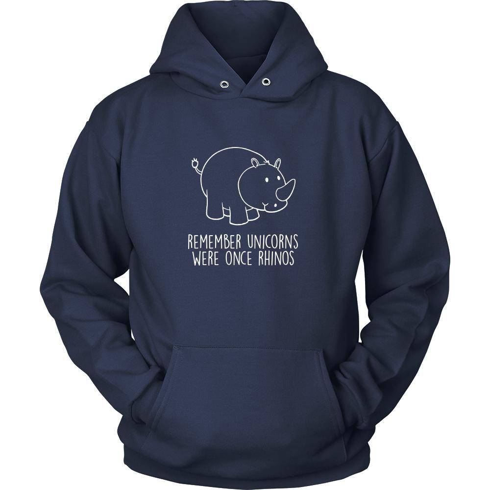 Unicorn Shirt - remember unicorns were once rhinos - Funny Gift-T-shirt-Teelime | shirts-hoodies-mugs