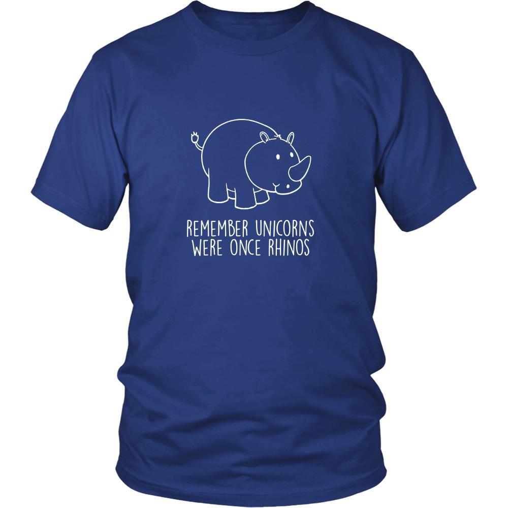 Unicorn Shirt - remember unicorns were once rhinos - Funny Gift-T-shirt-Teelime | shirts-hoodies-mugs