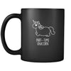 unicorns part-time unicorn 11oz Black Mug-Drinkware-Teelime | shirts-hoodies-mugs