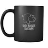 unicorns undercover unicorn 11oz Black Mug-Drinkware-Teelime | shirts-hoodies-mugs