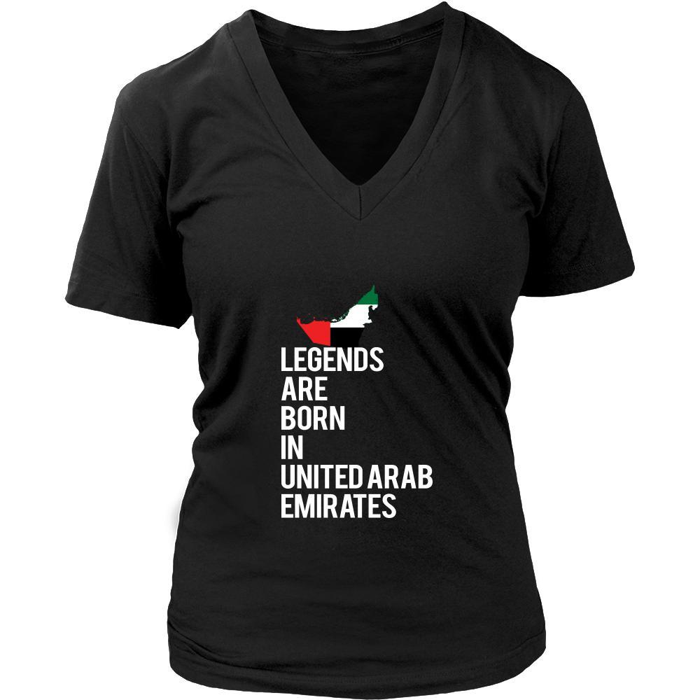 United Arab Emirates Shirt - Legends are born in United Arab Emirates - National Heritage Gift-T-shirt-Teelime | shirts-hoodies-mugs