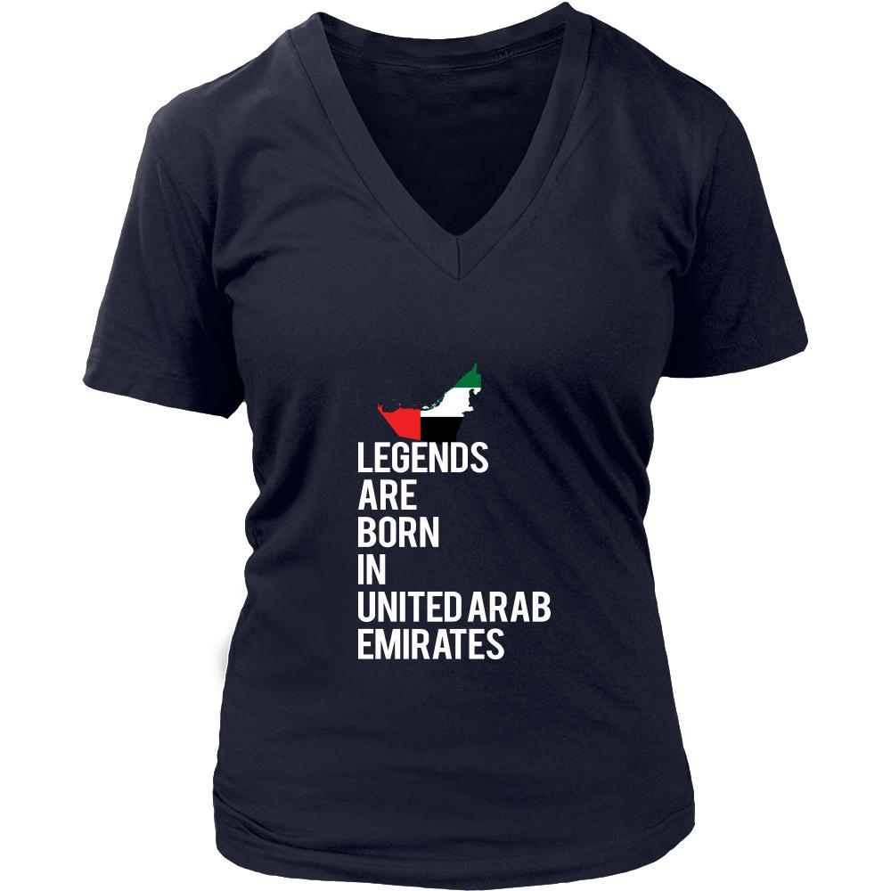 United Arab Emirates Shirt - Legends are born in United Arab Emirates - National Heritage Gift-T-shirt-Teelime | shirts-hoodies-mugs