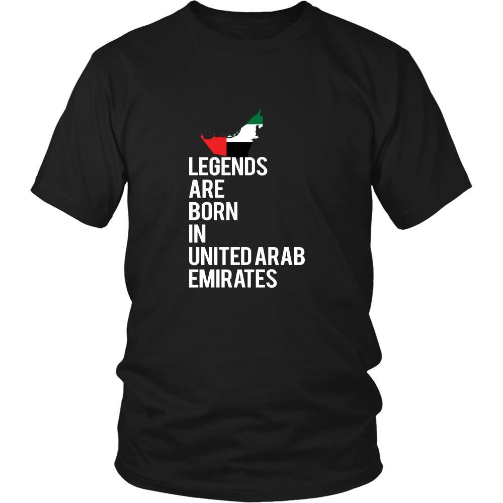United Arab Emirates Shirt - Legends are born in United Arab Emirates - National Heritage Gift-T-shirt-Teelime | shirts-hoodies-mugs
