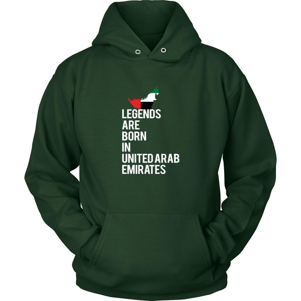 United Arab Emirates Shirt - Legends are born in United Arab Emirates - National Heritage Gift-T-shirt-Teelime | shirts-hoodies-mugs