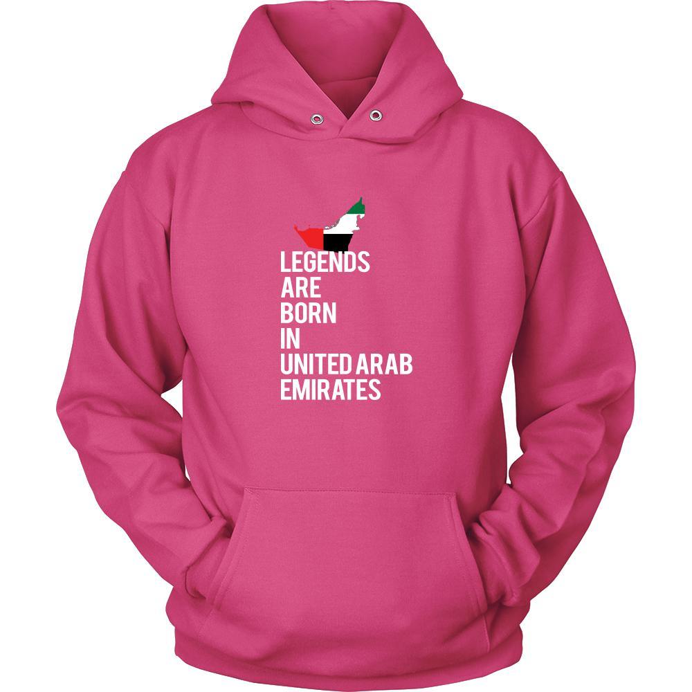 United Arab Emirates Shirt - Legends are born in United Arab Emirates - National Heritage Gift-T-shirt-Teelime | shirts-hoodies-mugs