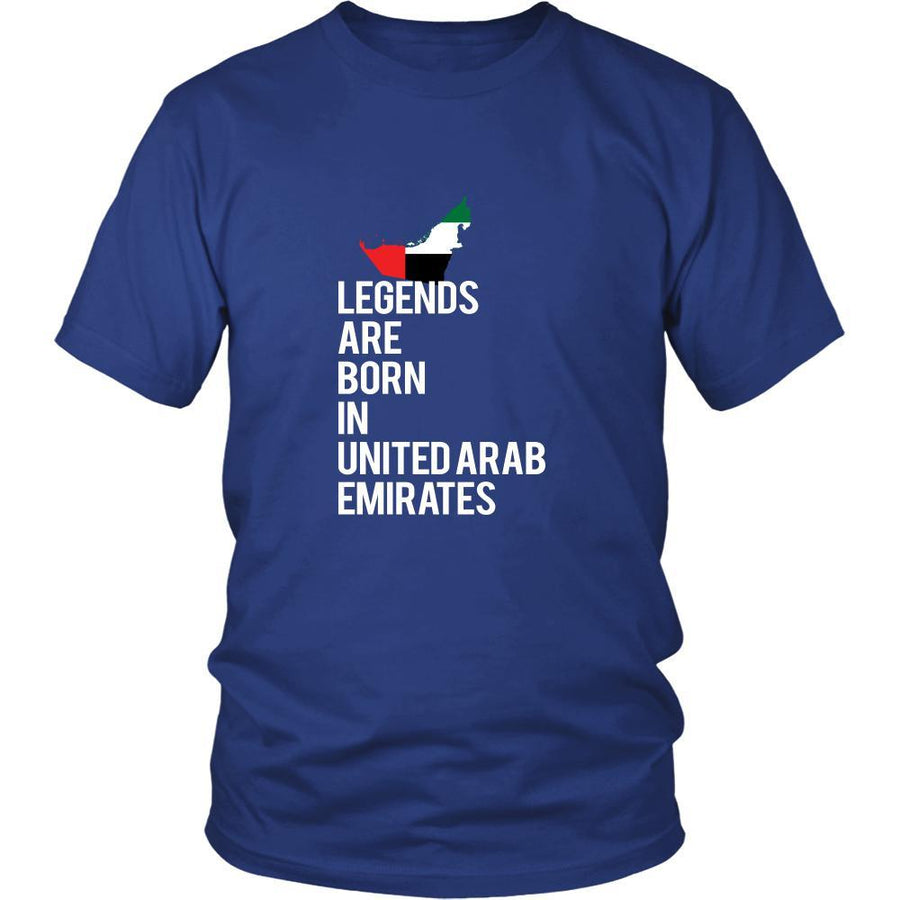 United Arab Emirates Shirt - Legends are born in United Arab Emirates - National Heritage Gift-T-shirt-Teelime | shirts-hoodies-mugs