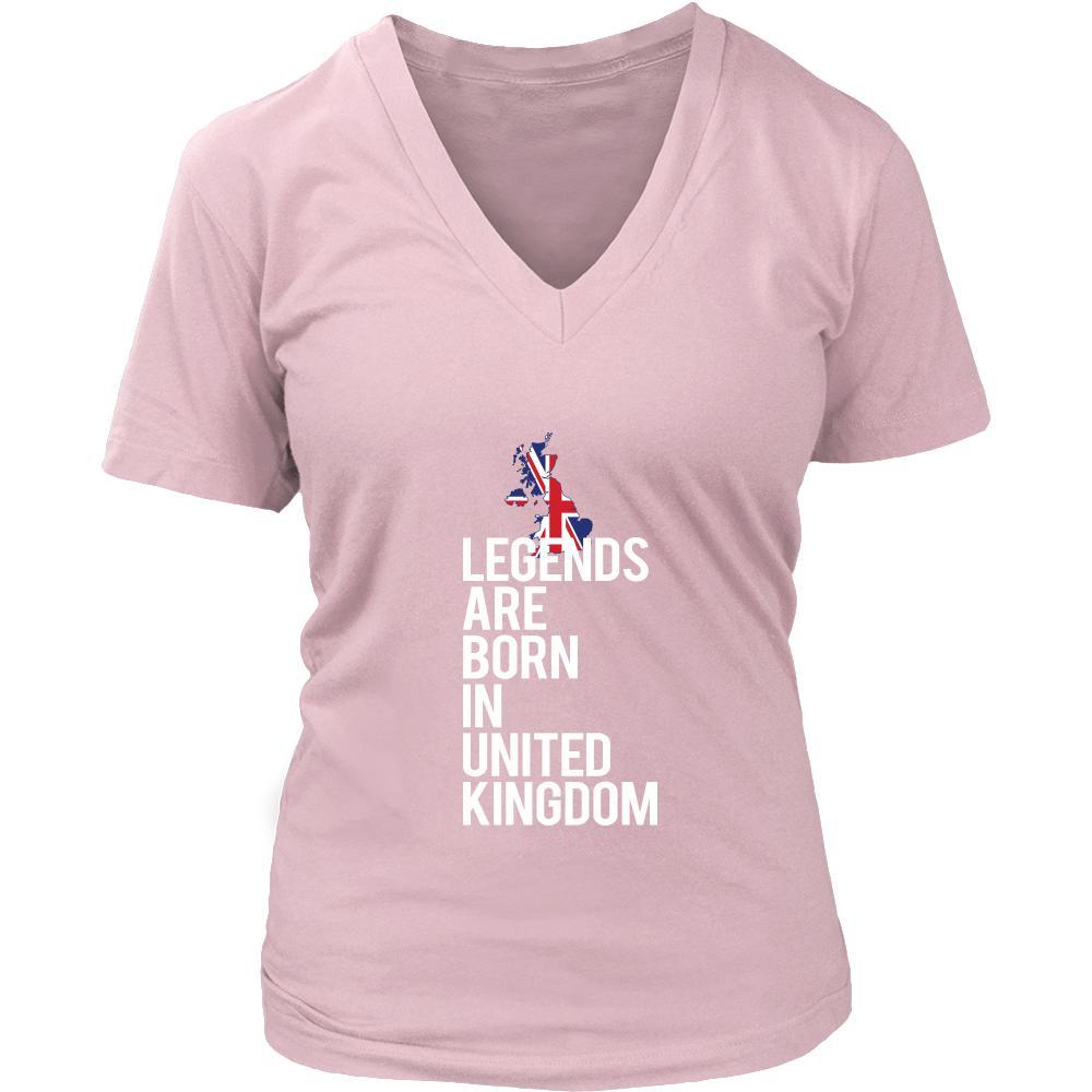 United Kingdom Shirt - Legends are born in United Kingdom - National Heritage Gift-T-shirt-Teelime | shirts-hoodies-mugs
