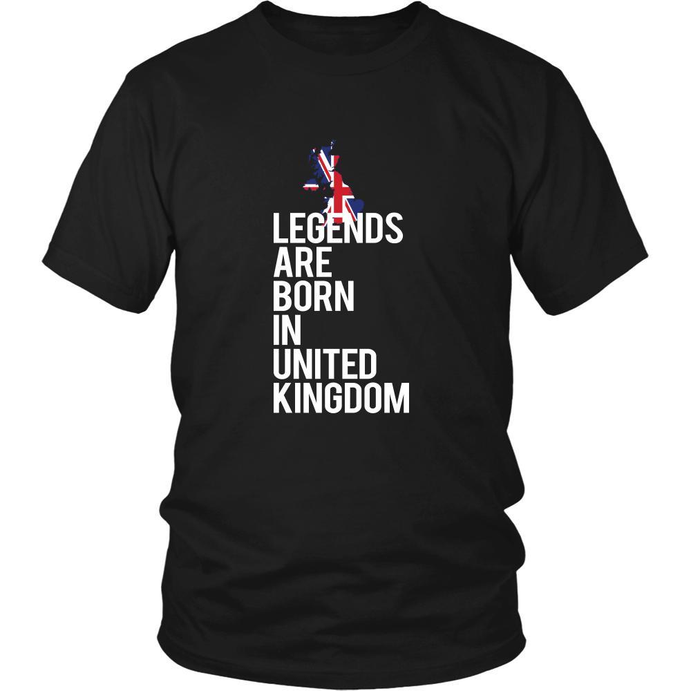 United Kingdom Shirt - Legends are born in United Kingdom - National Heritage Gift-T-shirt-Teelime | shirts-hoodies-mugs