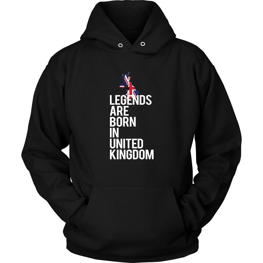 United Kingdom Shirt - Legends are born in United Kingdom - National Heritage Gift-T-shirt-Teelime | shirts-hoodies-mugs