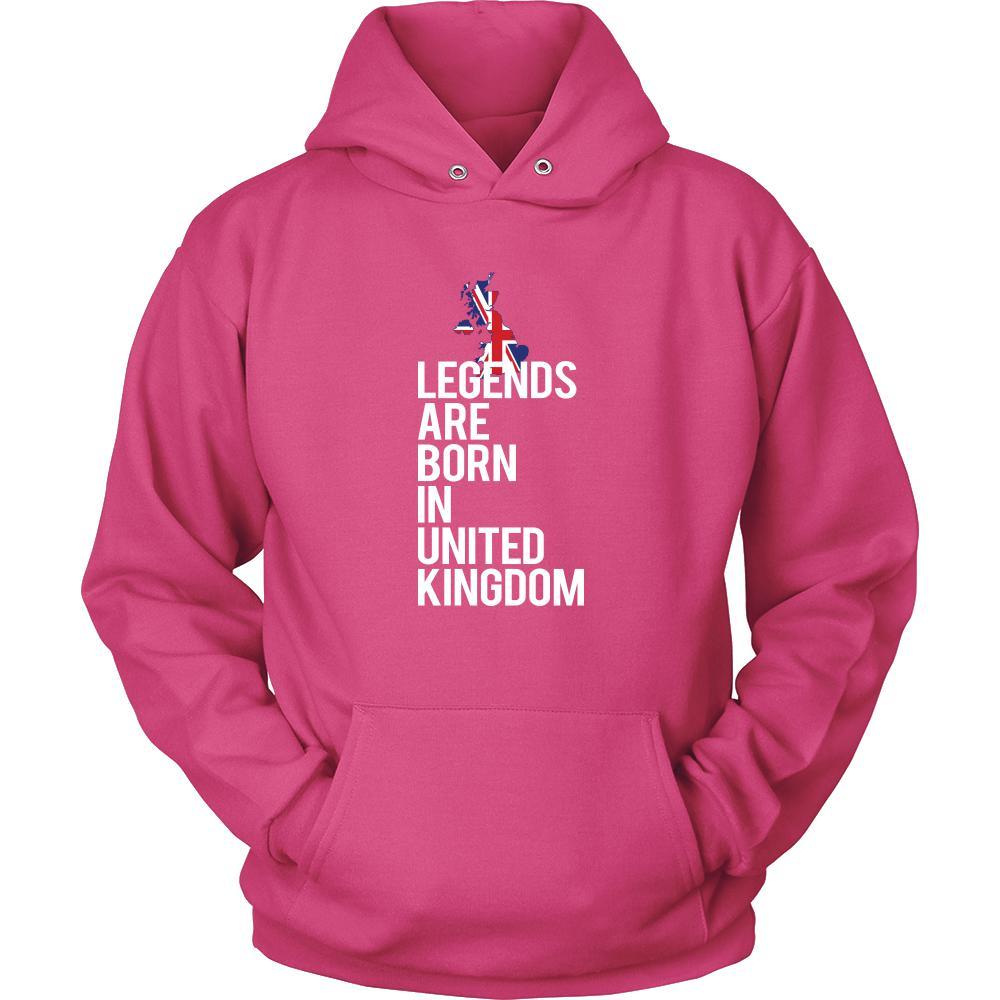 United Kingdom Shirt - Legends are born in United Kingdom - National Heritage Gift-T-shirt-Teelime | shirts-hoodies-mugs