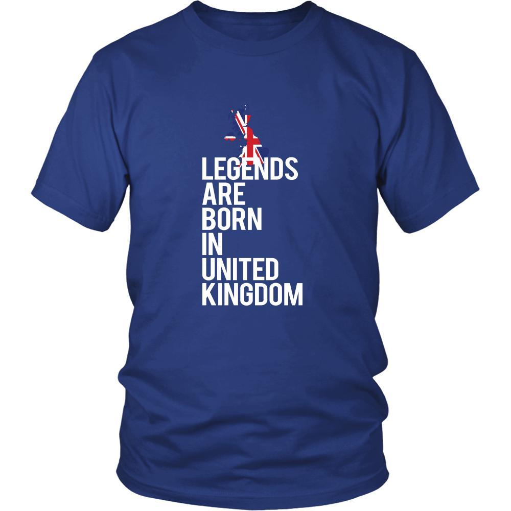 United Kingdom Shirt - Legends are born in United Kingdom - National Heritage Gift-T-shirt-Teelime | shirts-hoodies-mugs