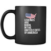 United States of America Legends are born in United States of America 11oz Black Mug-Drinkware-Teelime | shirts-hoodies-mugs