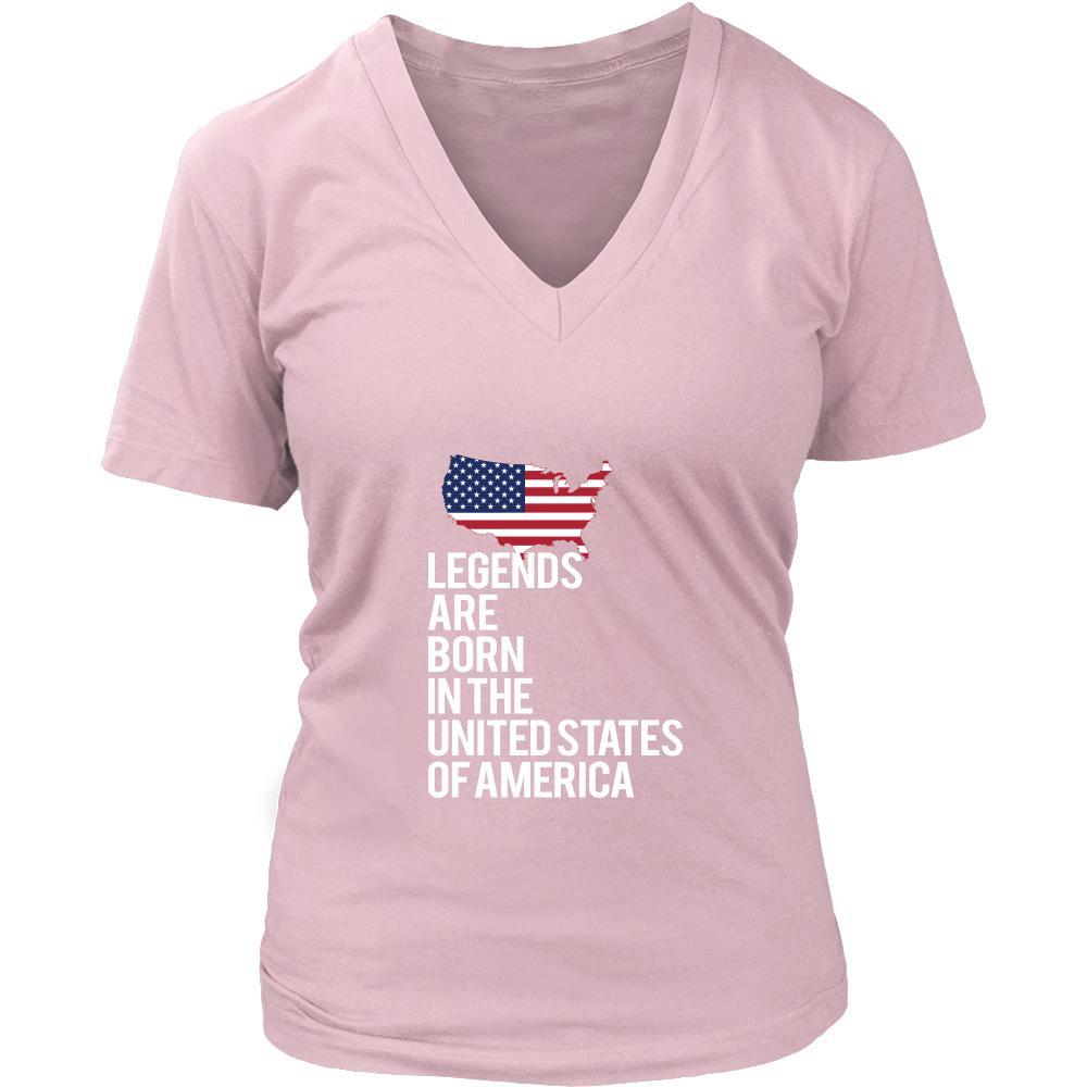 United States of America Shirt - Legends are born in United States of America - National Heritage Gift-T-shirt-Teelime | shirts-hoodies-mugs