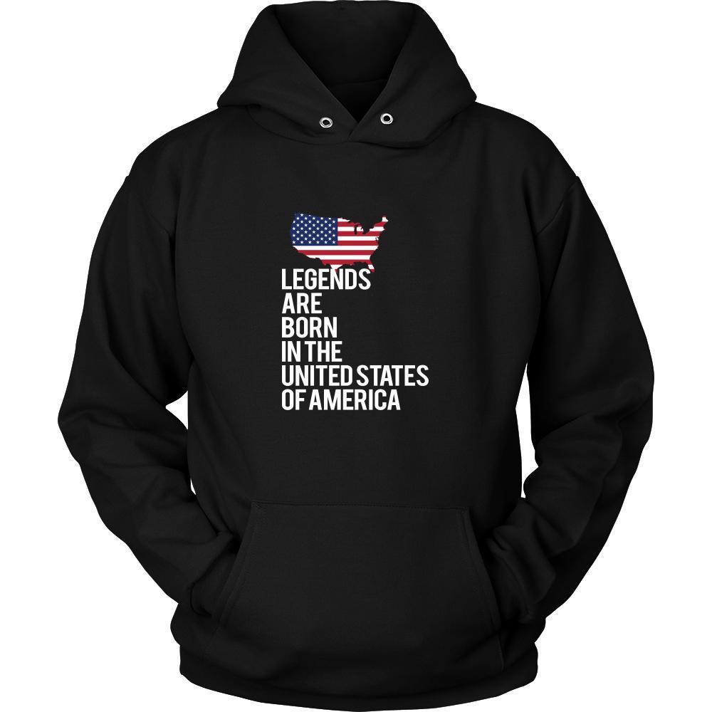 United States of America Shirt - Legends are born in United States of America - National Heritage Gift-T-shirt-Teelime | shirts-hoodies-mugs