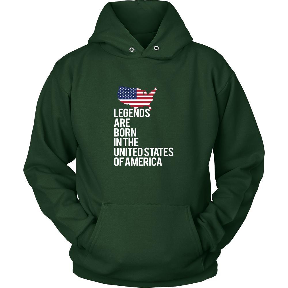 United States of America Shirt - Legends are born in United States of America - National Heritage Gift-T-shirt-Teelime | shirts-hoodies-mugs