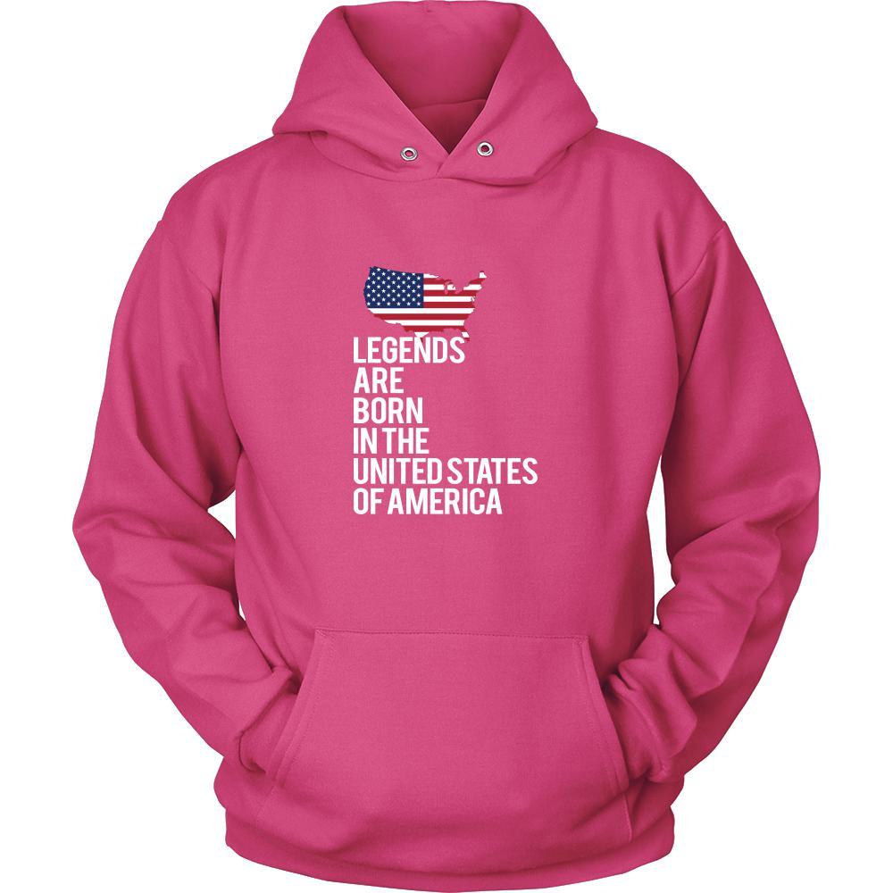 United States of America Shirt - Legends are born in United States of America - National Heritage Gift-T-shirt-Teelime | shirts-hoodies-mugs
