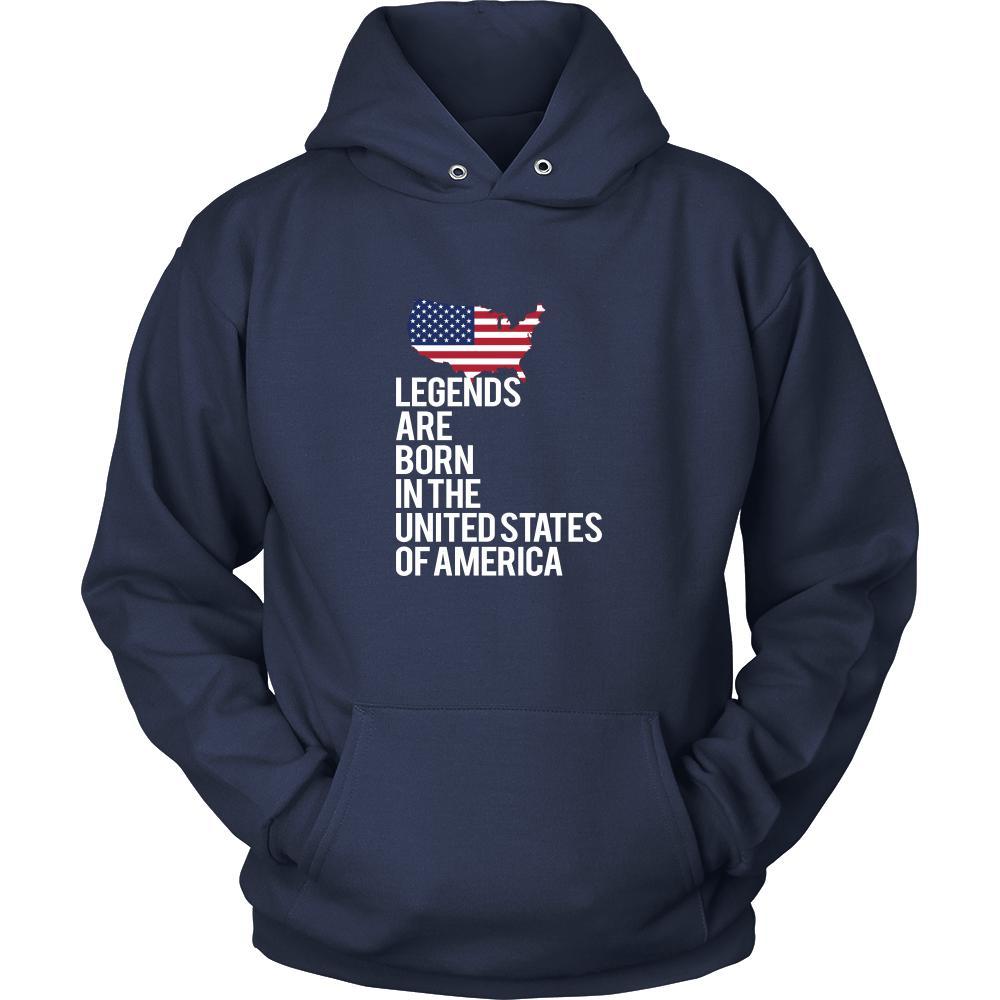 United States of America Shirt - Legends are born in United States of America - National Heritage Gift-T-shirt-Teelime | shirts-hoodies-mugs