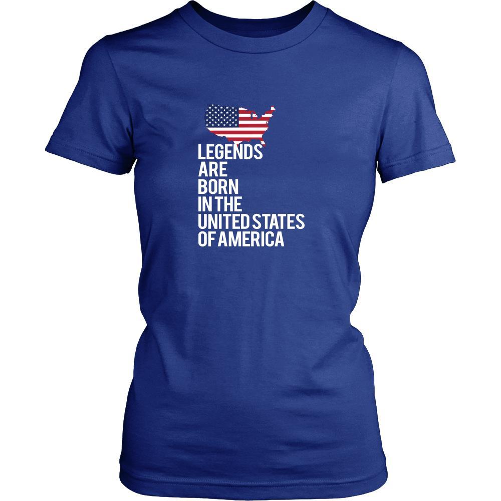 United States of America Shirt - Legends are born in United States of America - National Heritage Gift-T-shirt-Teelime | shirts-hoodies-mugs