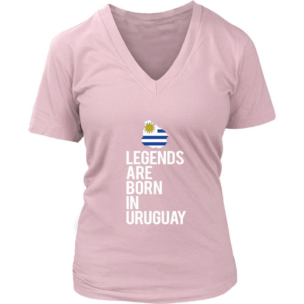 Uruguay Shirt - Legends are born in Uruguay - National Heritage Gift-T-shirt-Teelime | shirts-hoodies-mugs