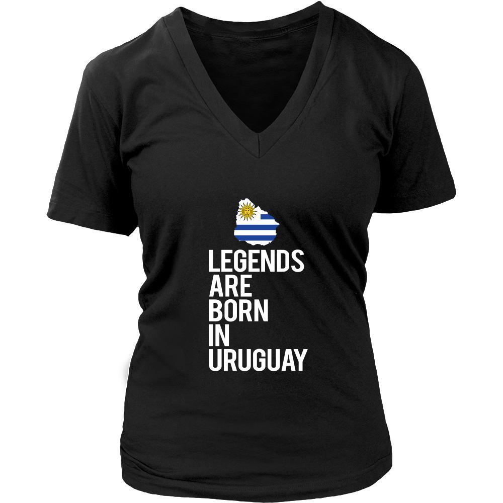 Uruguay Shirt - Legends are born in Uruguay - National Heritage Gift-T-shirt-Teelime | shirts-hoodies-mugs