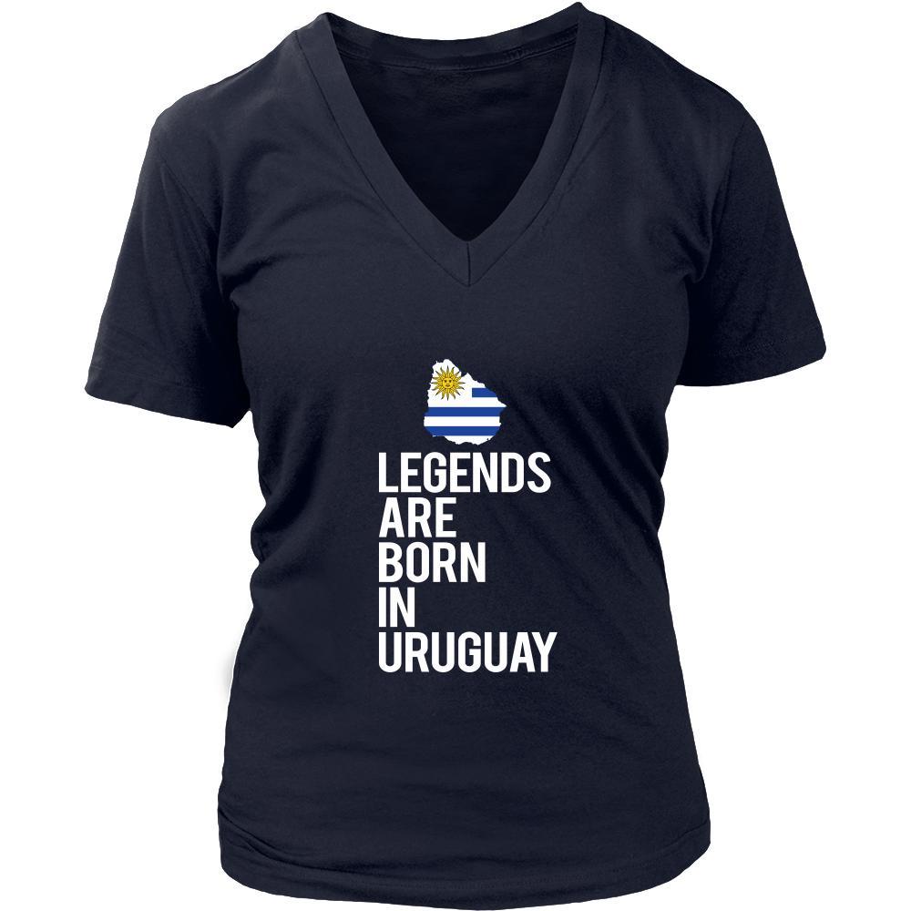 Uruguay Shirt - Legends are born in Uruguay - National Heritage Gift-T-shirt-Teelime | shirts-hoodies-mugs