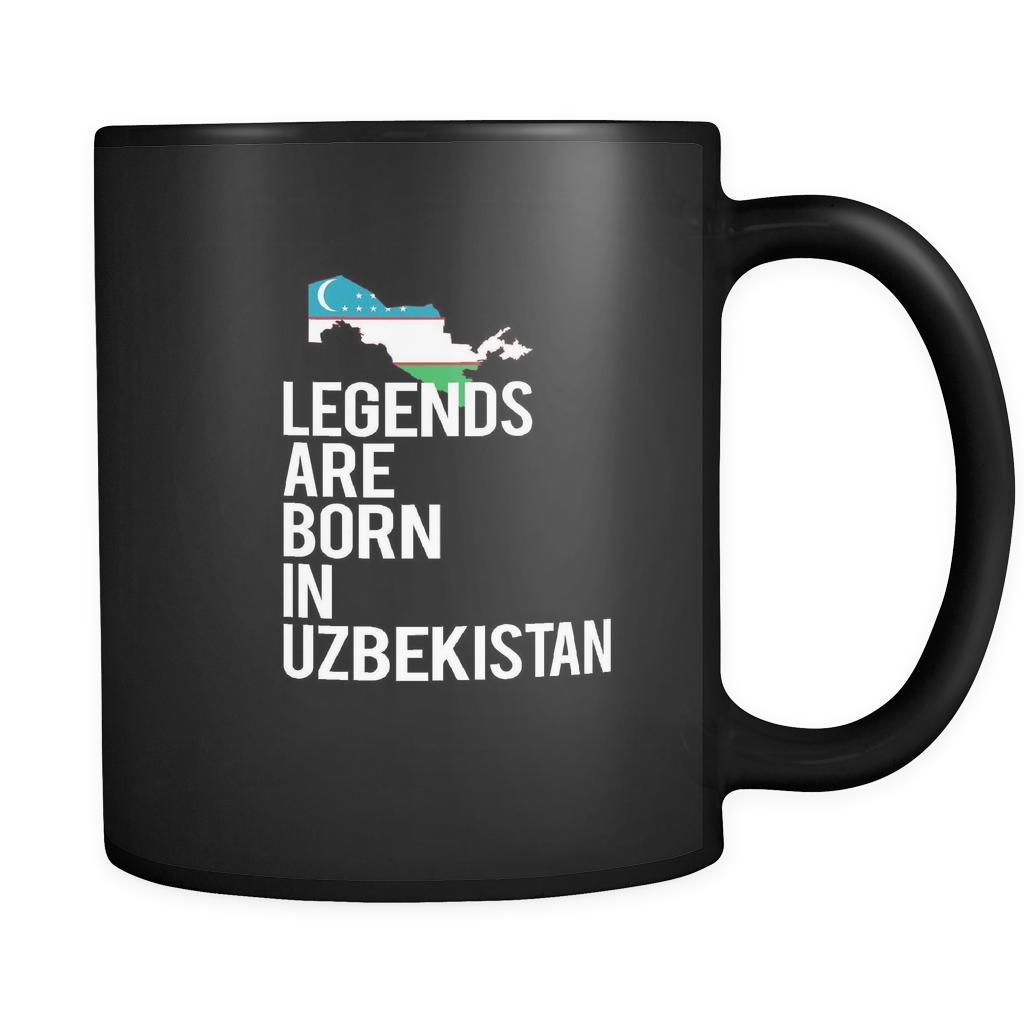 Uzbekistan Legends are born in Uzbekistan 11oz Black Mug-Drinkware-Teelime | shirts-hoodies-mugs