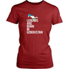 Uzbekistan Shirt - Legends are born in Uzbekistan - National Heritage Gift-T-shirt-Teelime | shirts-hoodies-mugs